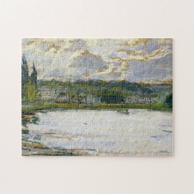 Bank of the Seine Monet Fine Art Jigsaw Puzzle (Horizontal)