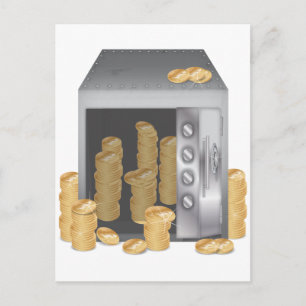 Bank Safe Postcard