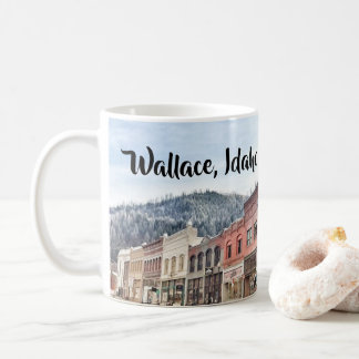 Bank Street in Wallace Idaho Coffee Mug