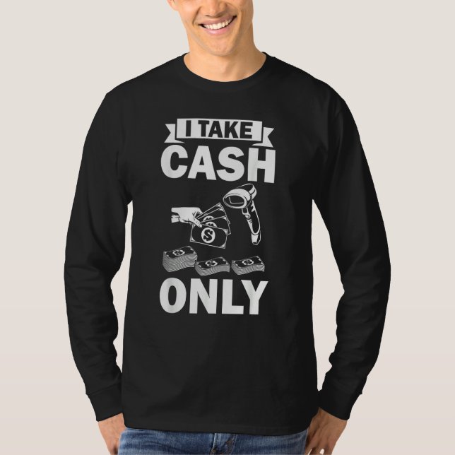 Bank Teller Outfits Cashier Outfit Cash Controller T-Shirt (Front)