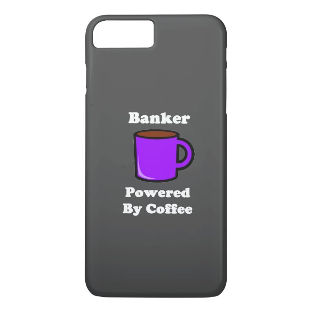 "Banker" Powered by Coffee Case-Mate iPhone Case (Back)