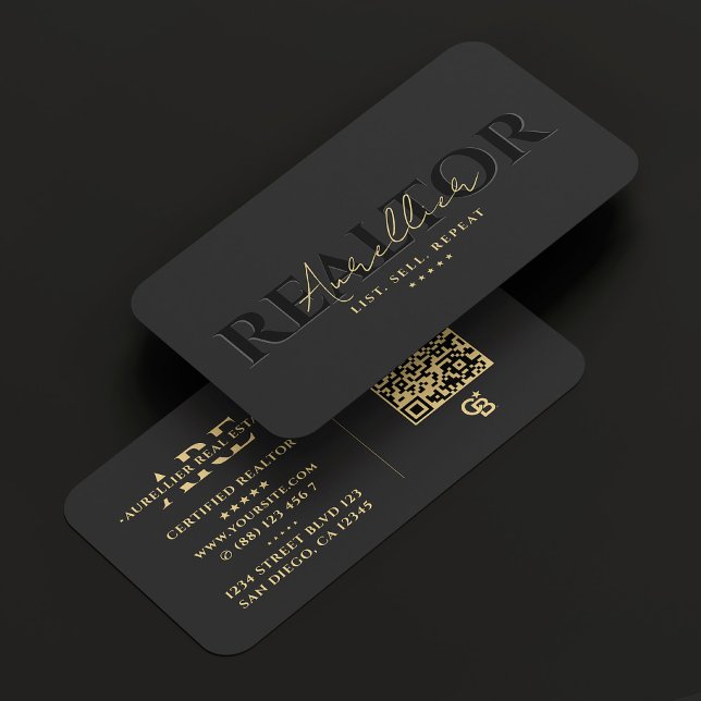 Banker Realtor Real Estate Mortgage Grey Modern Business Card (Banker Realtor Real Estate Mortgage Grey Modern Business Card
)