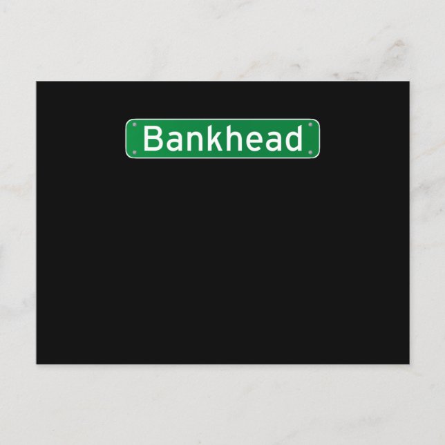 Bankhead Atlanta Georgia Street Sign Postcard (Front)