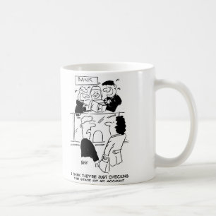 Banking. Checking the state of a bank account Coffee Mug