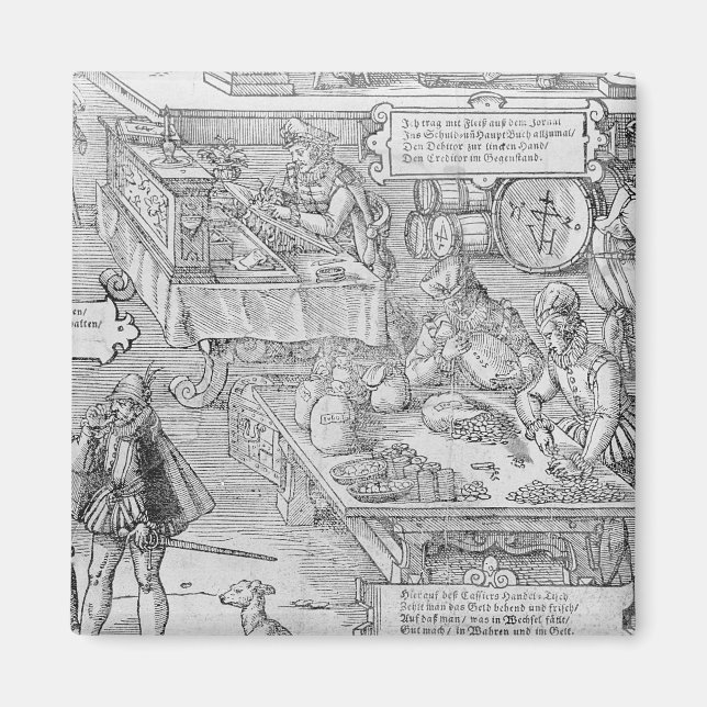 Banking Scene Magnet (Front)