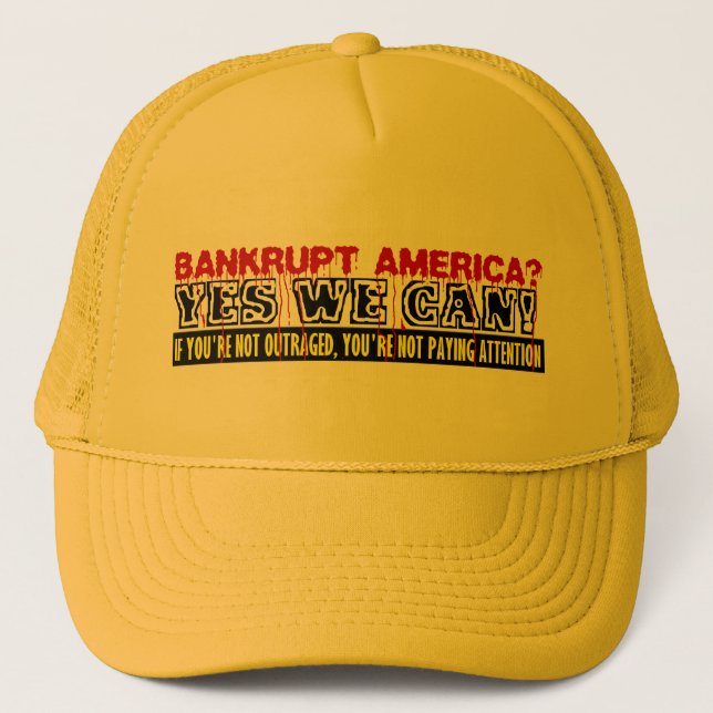 Bankrupt America? Trucker Hat (Front)