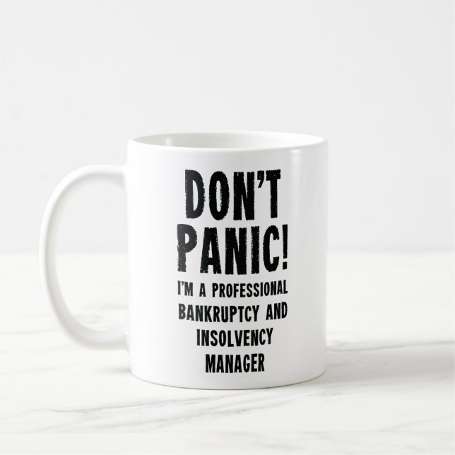 Bankruptcy and Insolvency Manager Coffee Mug (Left)