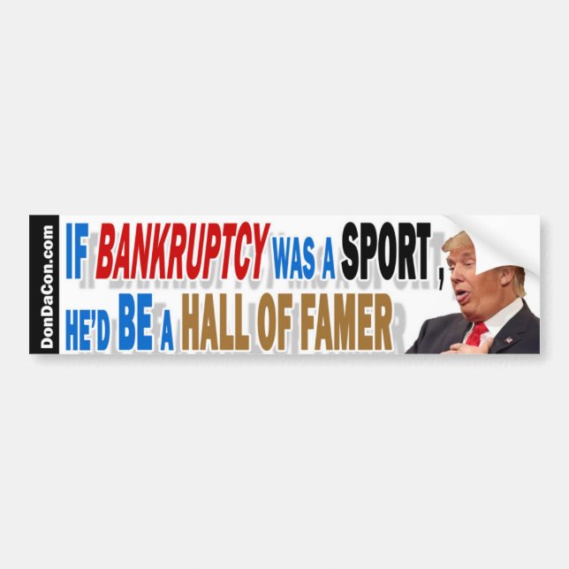 Bankruptcy Bumper Sticker (Front)