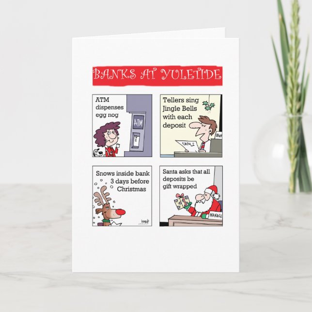 Banks at Yuletide Holiday Card (Front)