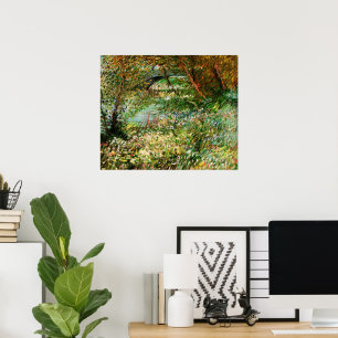 Banks of Seine, Pont de Clichy by Vincent van Gogh Poster