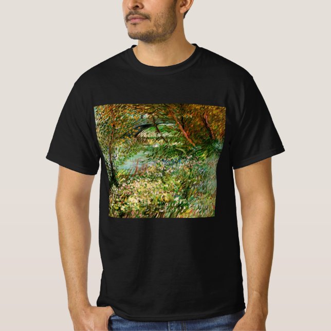 Banks of Seine, Pont de Clichy by Vincent van Gogh T-Shirt (Front)