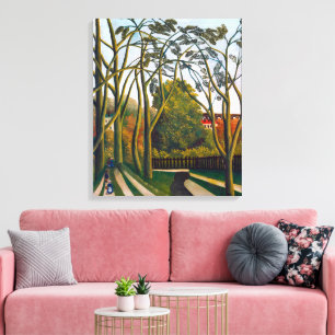 Banks of the Bièvre Henri Rousseau Canvas Print