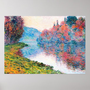 Banks of the Seine at Jenfosse Poster