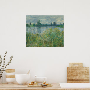 Banks of the Seine by Claude Monet Poster