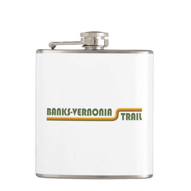 Banks-Vernonia Trail Hip Flask (Front)
