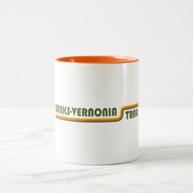 Banks-Vernonia Trail Two-Tone Coffee Mug (Center)