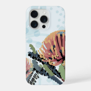 Banksia Flower Dragonfly Art iPhone 15 Pro Case