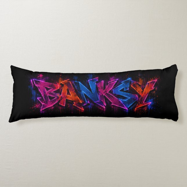 Banksy Art Graffiti Body Cushion (Front)