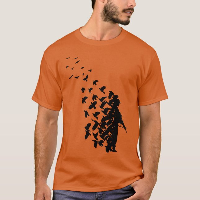 Banksy Birds funny T-Shirt (Front)