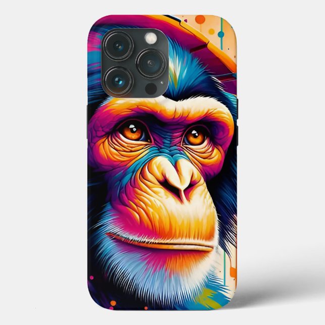 Banksy DJ Monkey Gorilla Chimp Art Print Case-Mate iPhone Case (Back)