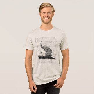Banksy - scrubbed judge beating protester Tri-Blend shirt