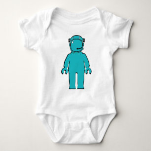 Banksy Style Astronaut Minifig Baby Bodysuit