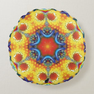 BannaPuddin Kaleidoscope Round Cushion