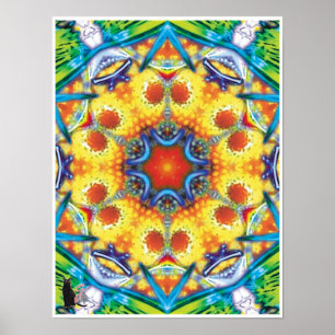 Bannapuddin Kinetic Collage Kaleidoscope Poster