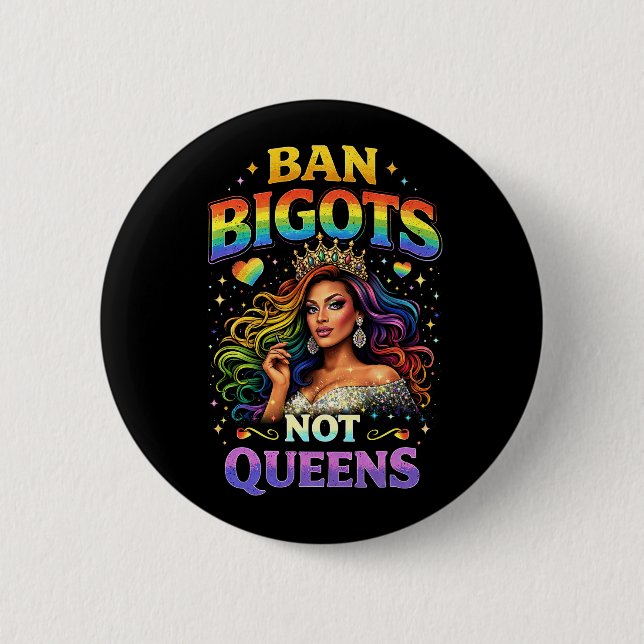 Banned Bigots 6 Cm Round Badge (Front)