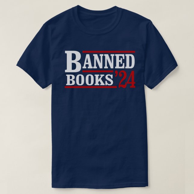 Banned Books 2024 T-Shirt (Design Front)