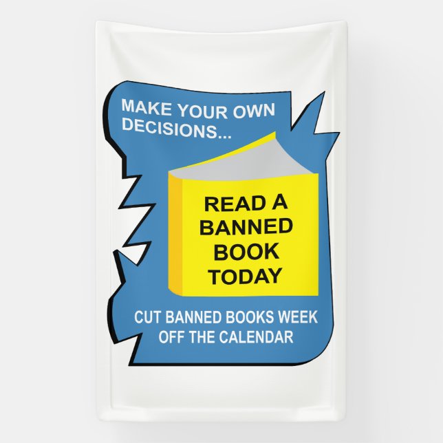 Banned Books Book Banner (Vertical)