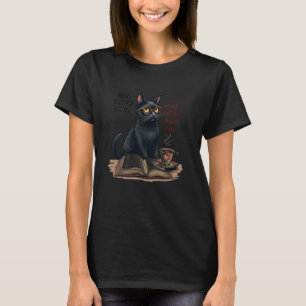 Banned Books Coffee Cat T-Shirt