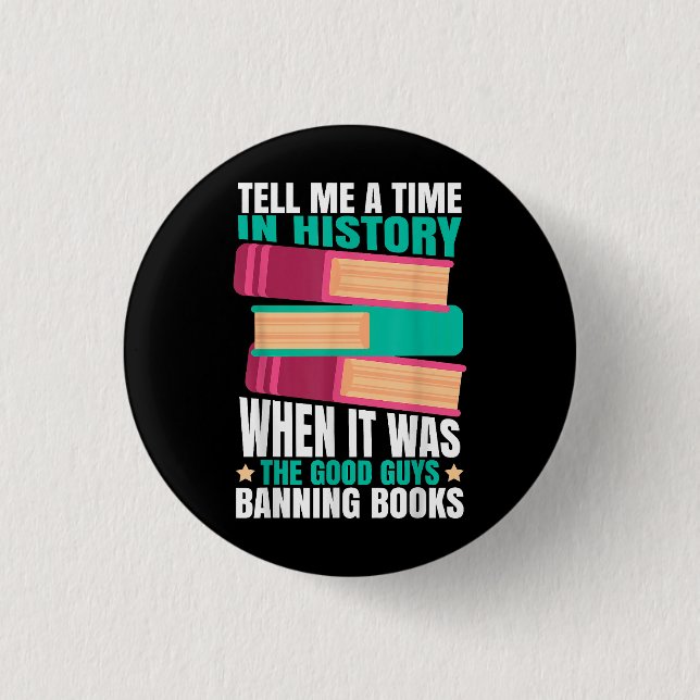 Banned Books Quote  3 Cm Round Badge (Front)