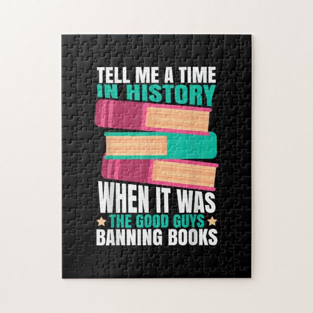 Banned Books Quote Jigsaw Puzzle (Vertical)