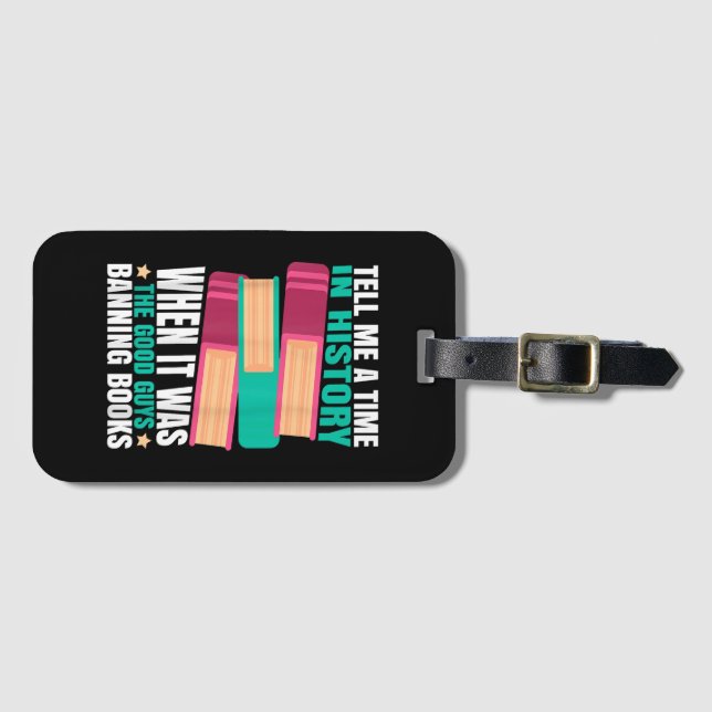 Banned Books Quote  Luggage Tag (Front Horizontal)