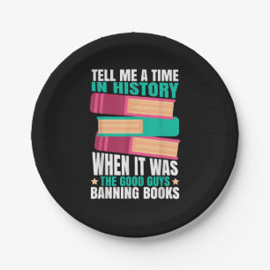 Banned Books Quote Paper Plate