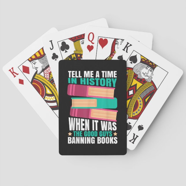 Banned Books Quote  Playing Cards (Back)