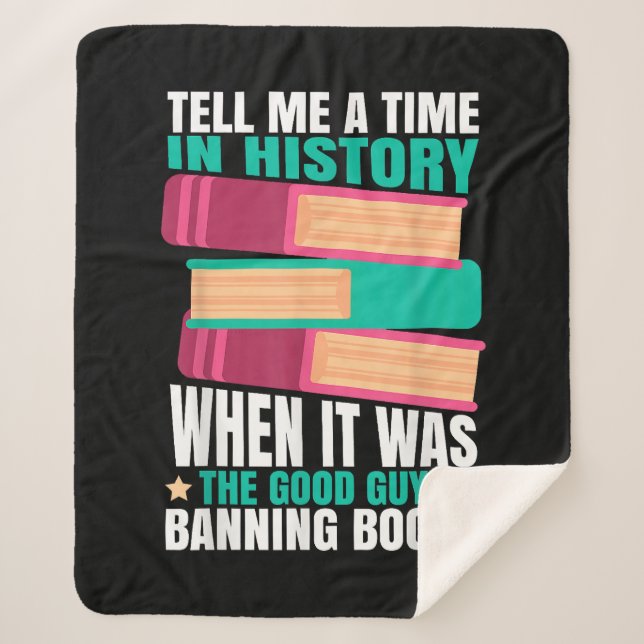Banned Books Quote Sherpa Blanket (Front)