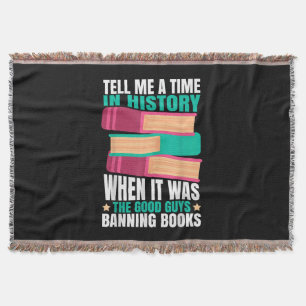 Banned Books Quote Throw Blanket