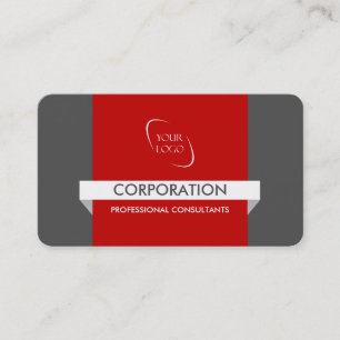Banner and logo professional red business cards