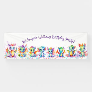 Banner Baby Dragon Birthday Party