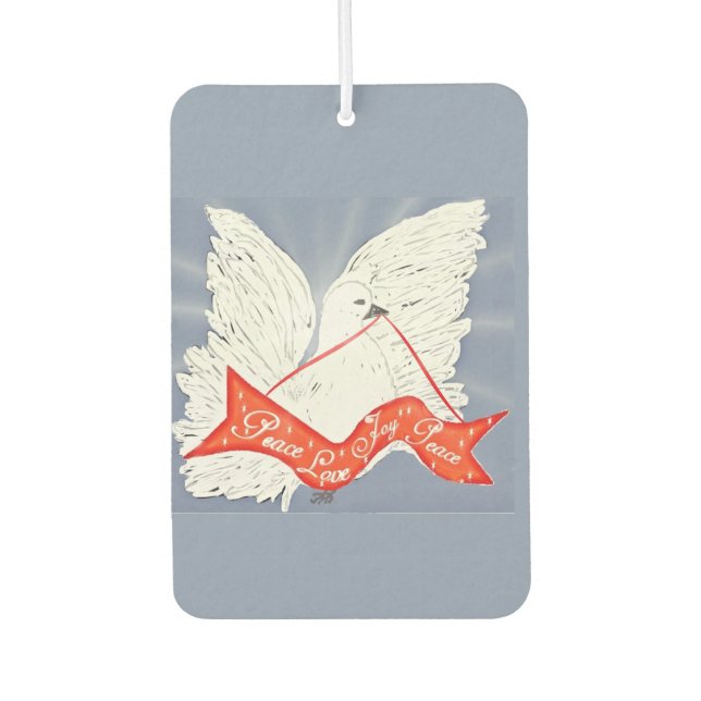 Banner Dove Car Air Freshener (Front)