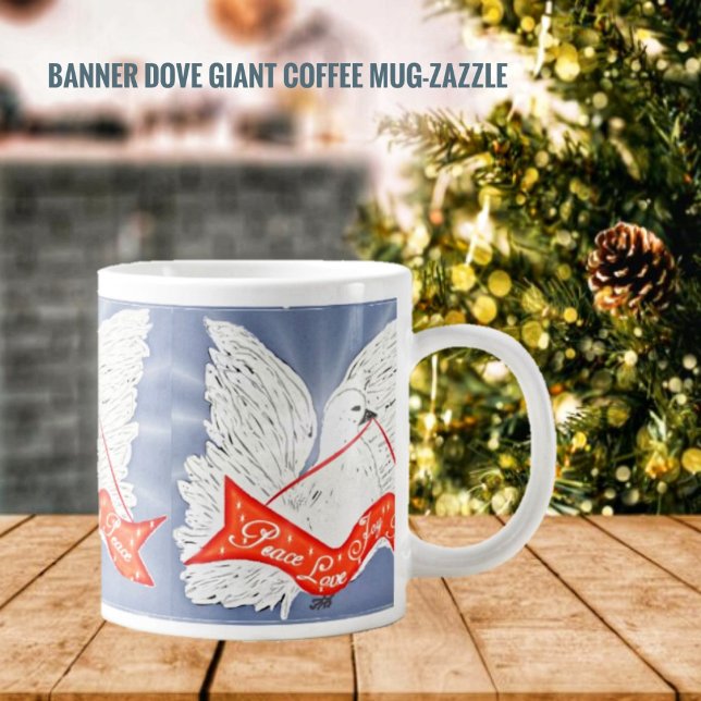 Banner Dove Large Coffee Mug (Creator Uploaded)