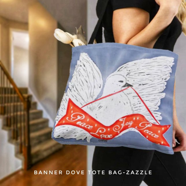 Banner Dove Tote Bag (Creator Uploaded)