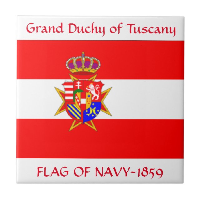 Banner Grand Duchy of Tuscany Tile (Front)