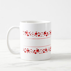 Banner Hearts Postcard Coffee Mug