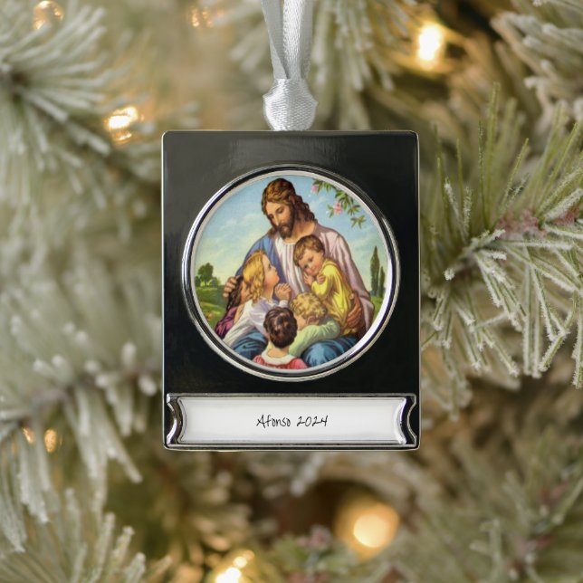 Banner Ornament Jesus  (Tree)