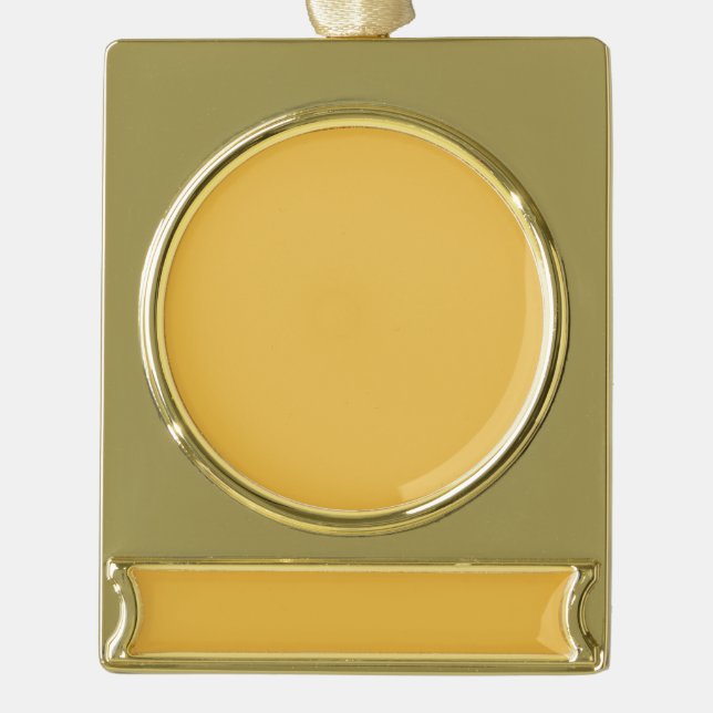 Banner Ornament Silver Gold clr Add Image Text DIY (Front)