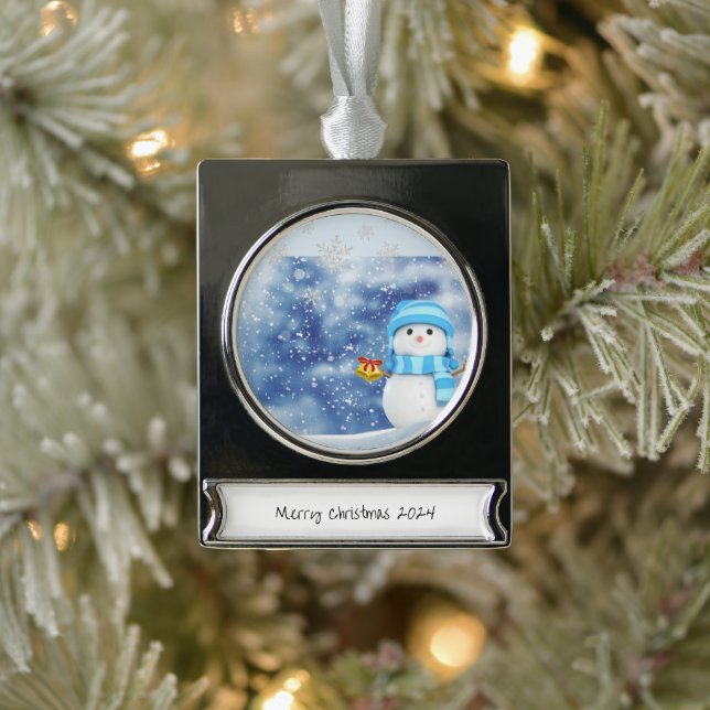 Banner Ornament Snowman  (Tree)