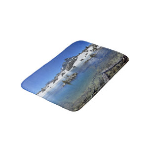 Banner Peak and a Mountain Lake - Sierra Nevada Bath Mat